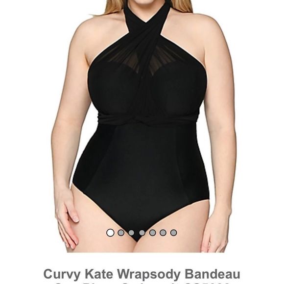 curvy kate Swim Plussize Black One Piece Swimsuit Curvy Kate